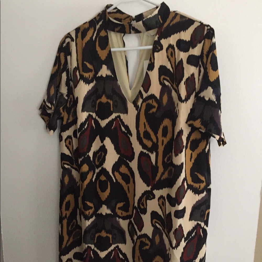 CARAMELA multicolored print dress